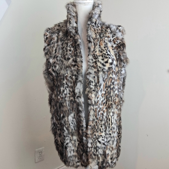 Adrienne Landau Rabbit Fur Vest Size Large - Picture 7 of 7